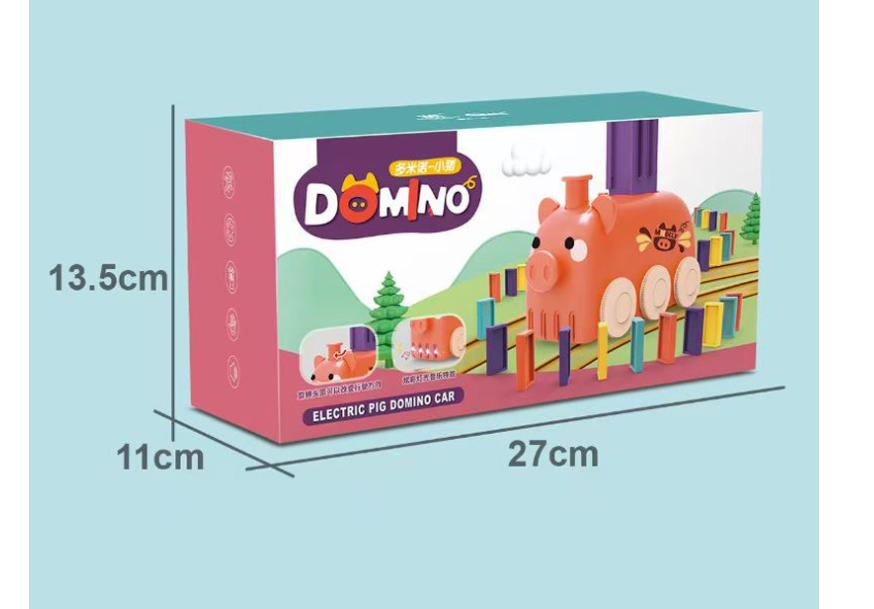 Magical Domino Train Toy Set | Brain Development, Stacking Blocks, Electric, Fun for Kids size