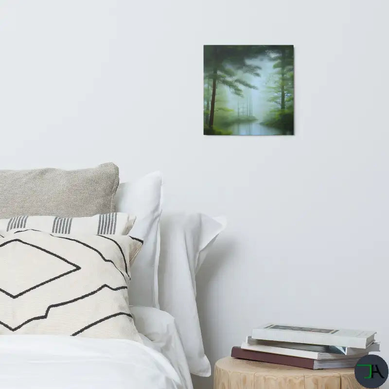 Peaceful Flow - Japanese Guardian Trees of Mysterious Forgotten River 12x12