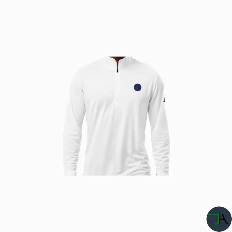 Quarter Zip Pullover Chikara Premium Eco-Friendly white front