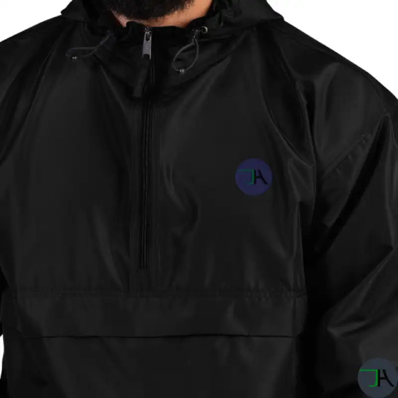 Chikara Champion Packable Jacket - Black, Stylish, and Weather-Resistant