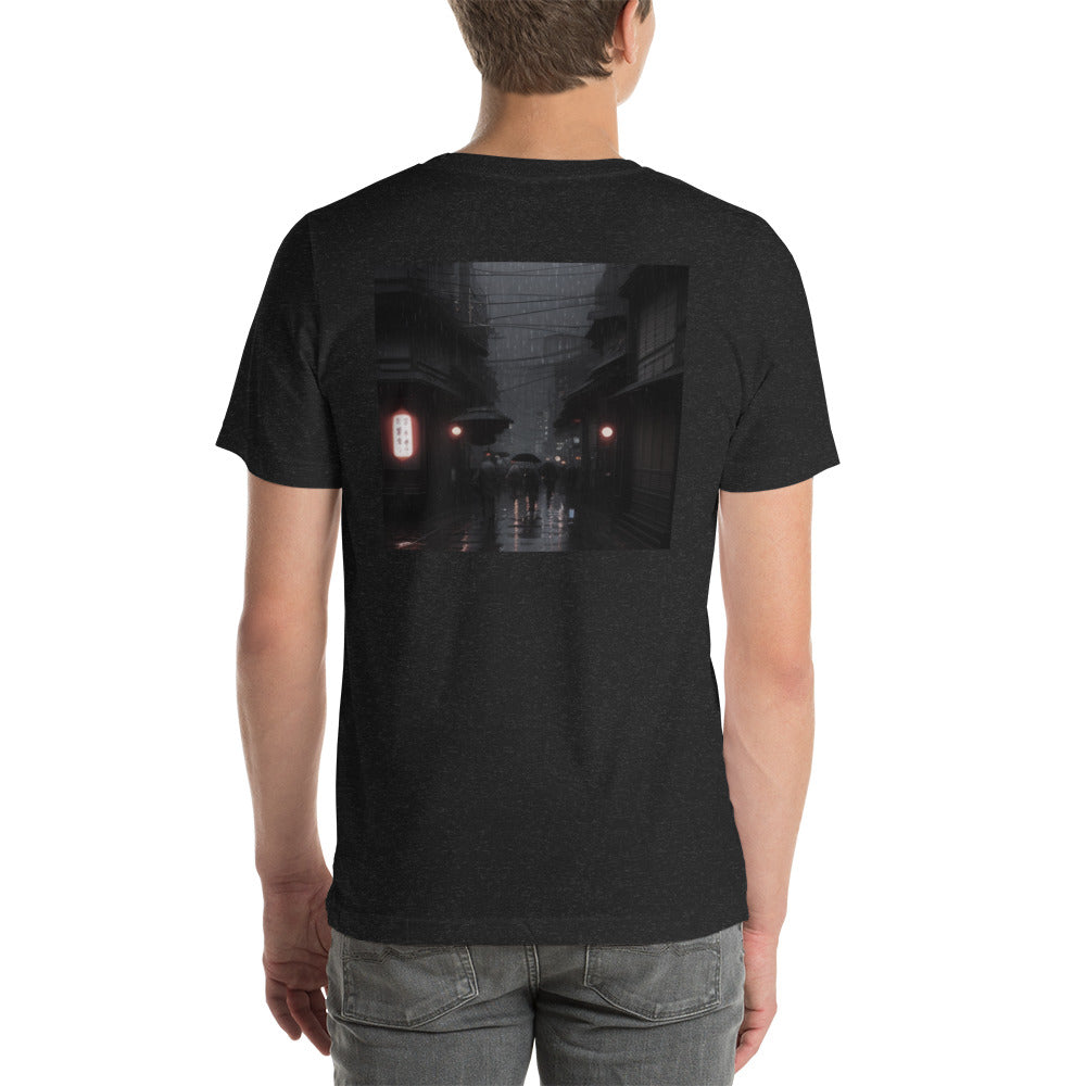 Night Rain Japanese Chikara Unisex t-shirt