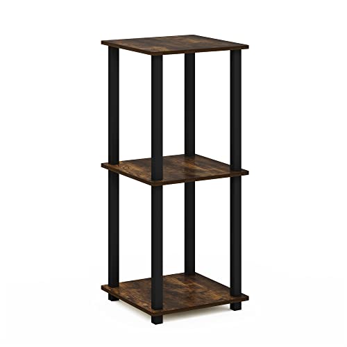 End Table Set 2 Pack Amber Pine/Black