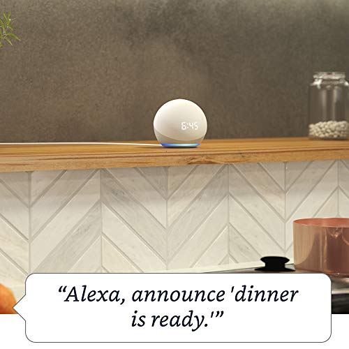 Smart speaker with clock and Alexa