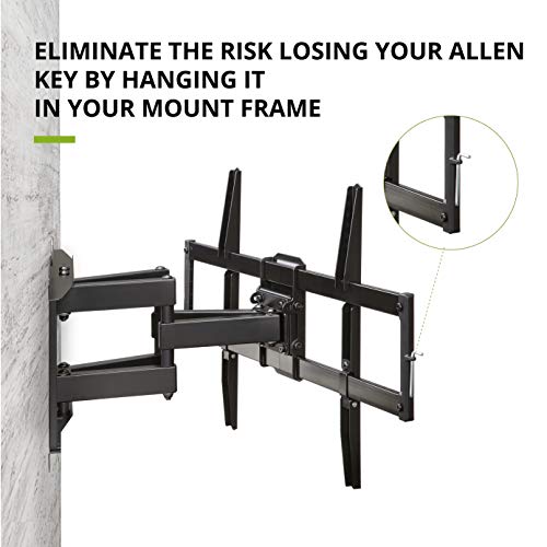 Full Motion TV Wall Mount for Most 47-84 inch Flat Screen/LED/4K TV