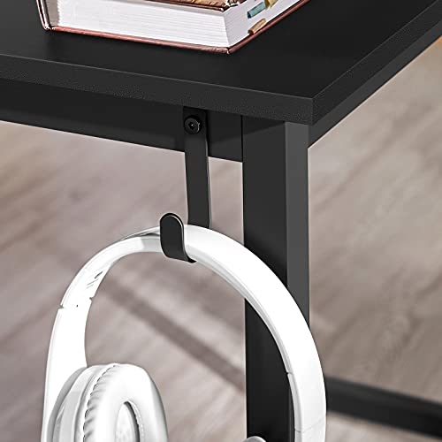 Computer Desk with Storage Bag & Headphone Hook