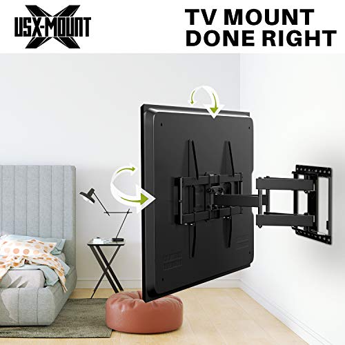 Full Motion TV Wall Mount for Most 47-84 inch Flat Screen/LED/4K TV