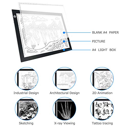 Portable A4 Tracing LED Drawing Copy Board