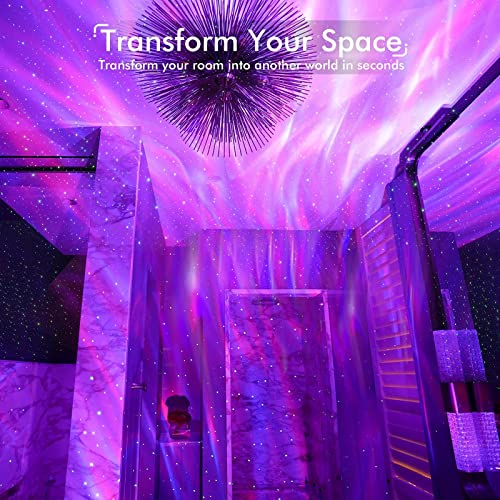 Projecteur d'étoiles au plafond White Noise Aurora