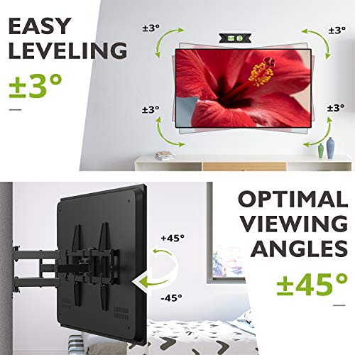 Full Motion TV Wall Mount for Most 47-84 inch Flat Screen/LED/4K TV