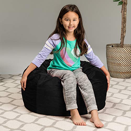 Kids Bean Bag Chair Black