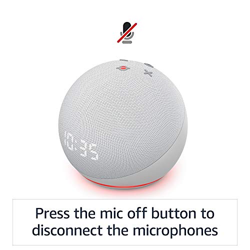 Smart speaker with clock and Alexa