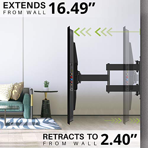 Full Motion TV Wall Mount for Most 47-84 inch Flat Screen/LED/4K TV