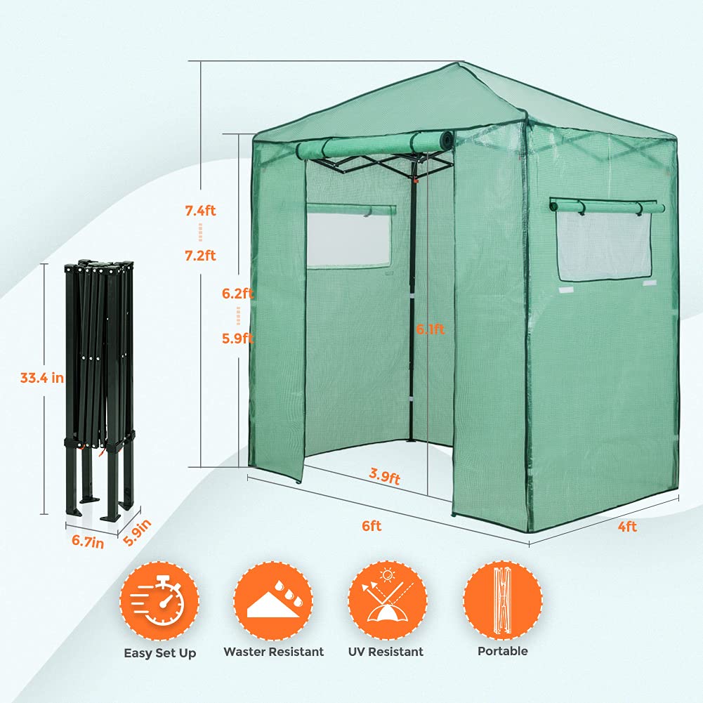 Greenhouse Portable Walk-in Fast Setup