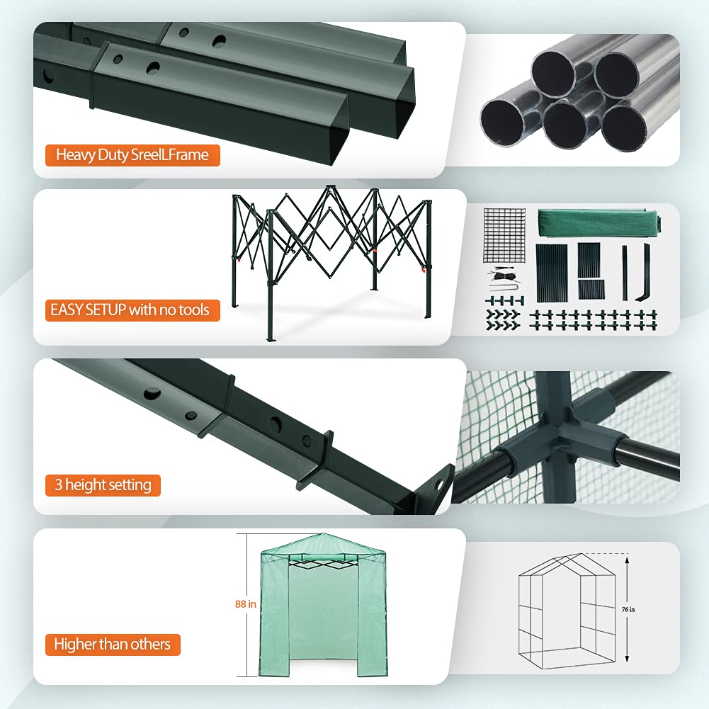 Greenhouse Portable Walk-in Fast Setup
