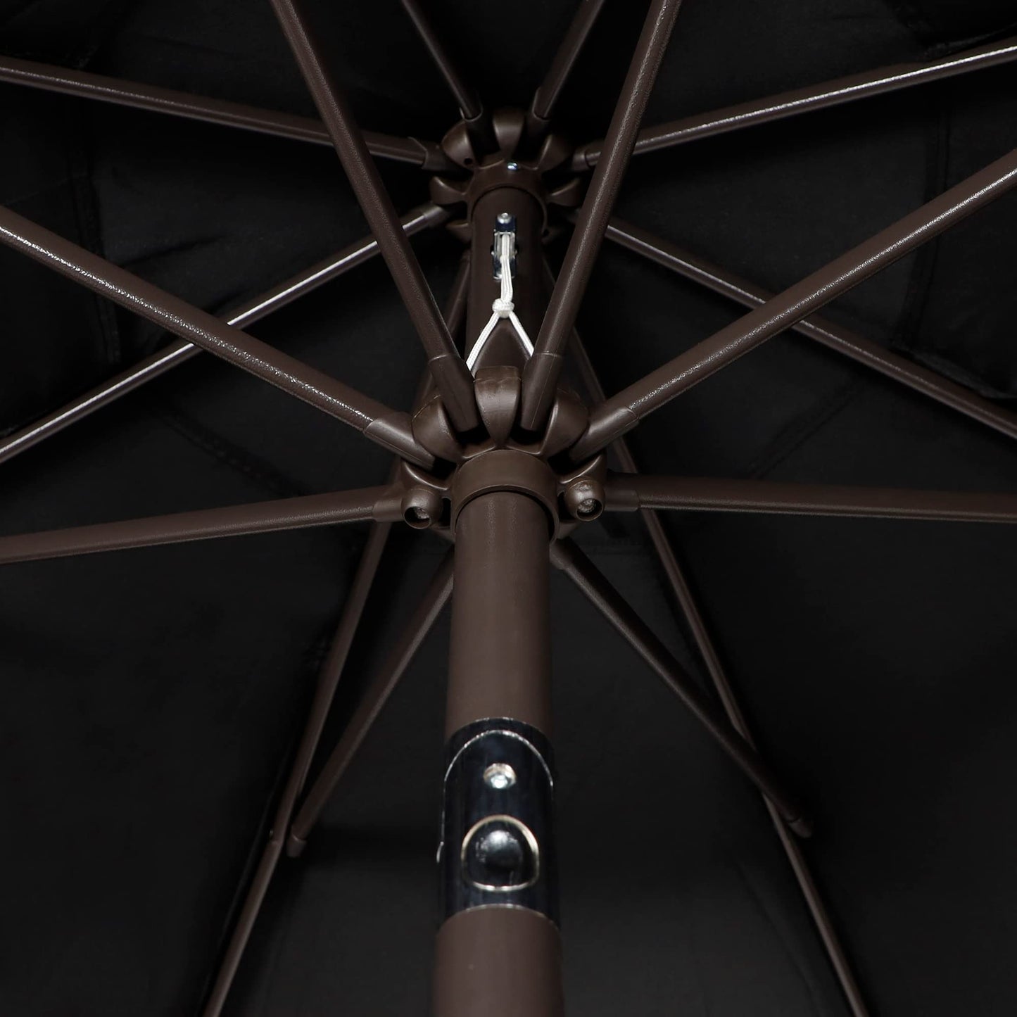 Patio Umbrella Striped with Push Button