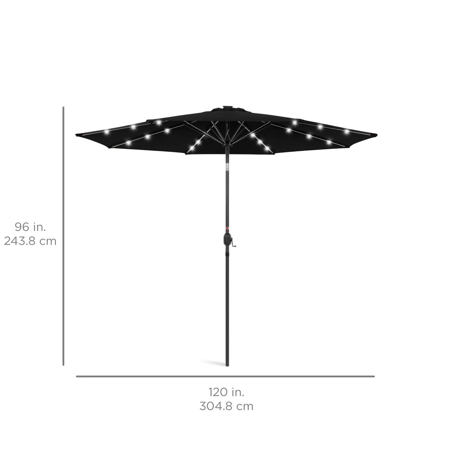 Patio Umbrella Solar Powered LED Lighted