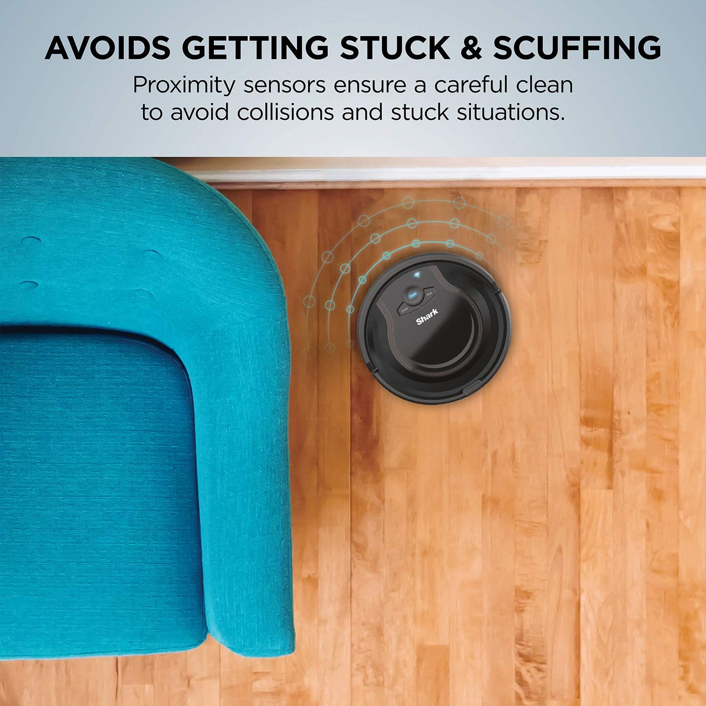 Vacuum Robot Wi-Fi Connected with Alexa Long Runtime Black