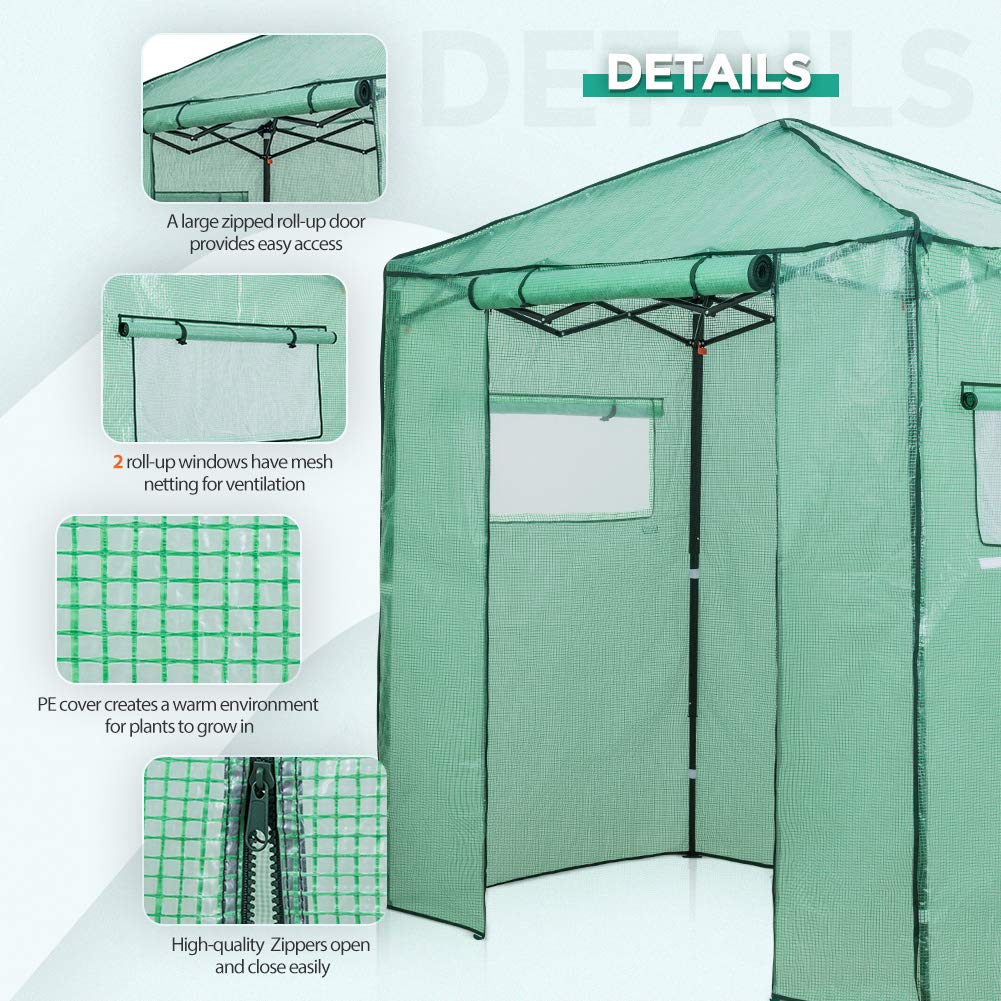 Greenhouse Portable Walk-in Fast Setup