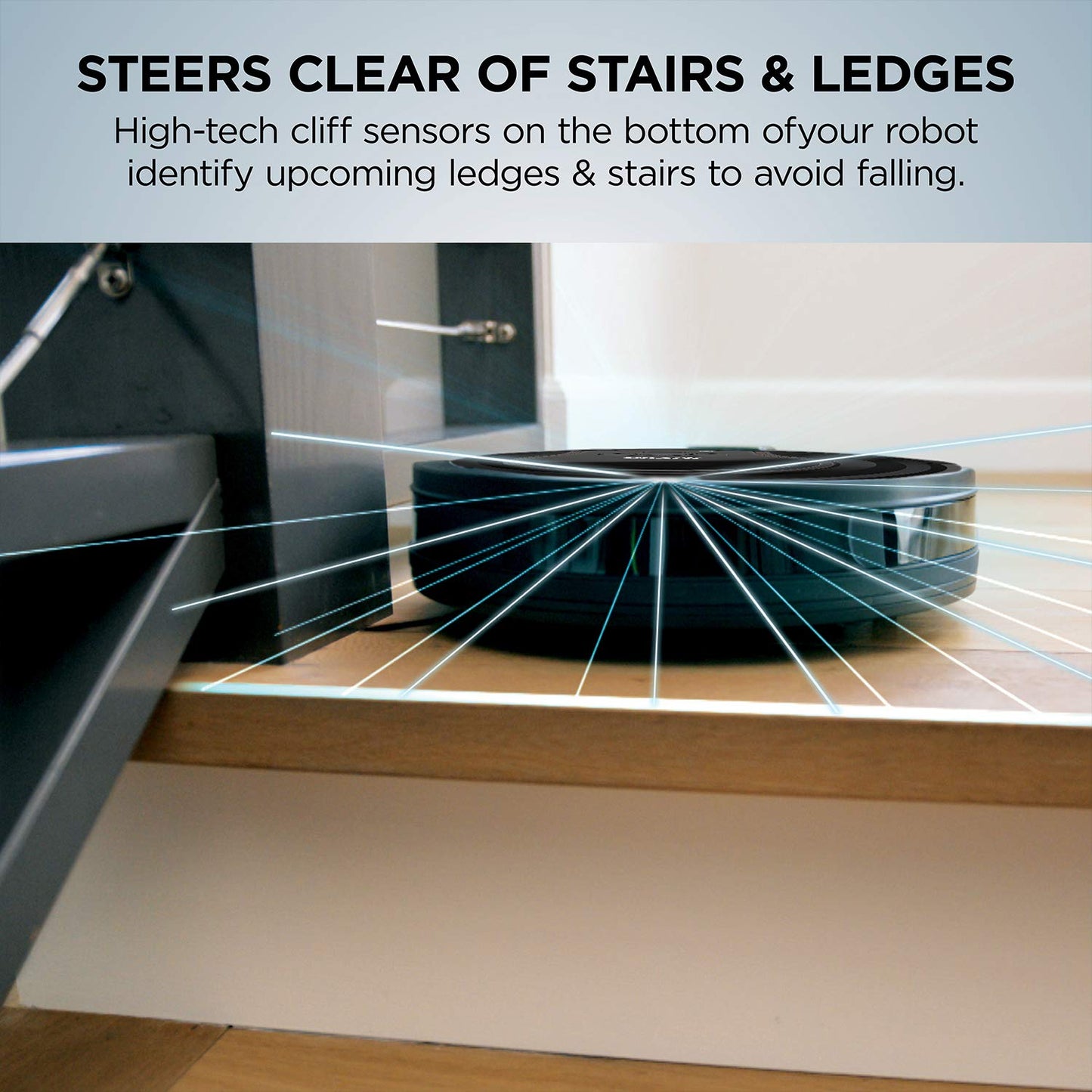 Vacuum Robot Wi-Fi Connected with Alexa Long Runtime Black