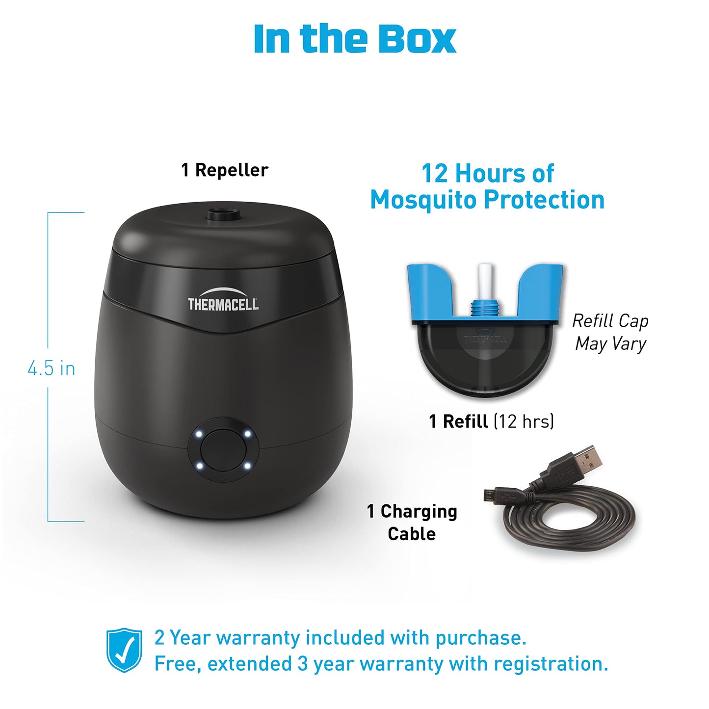 Mosquito Repeller Rechargeable with Mosquito Protection Zone