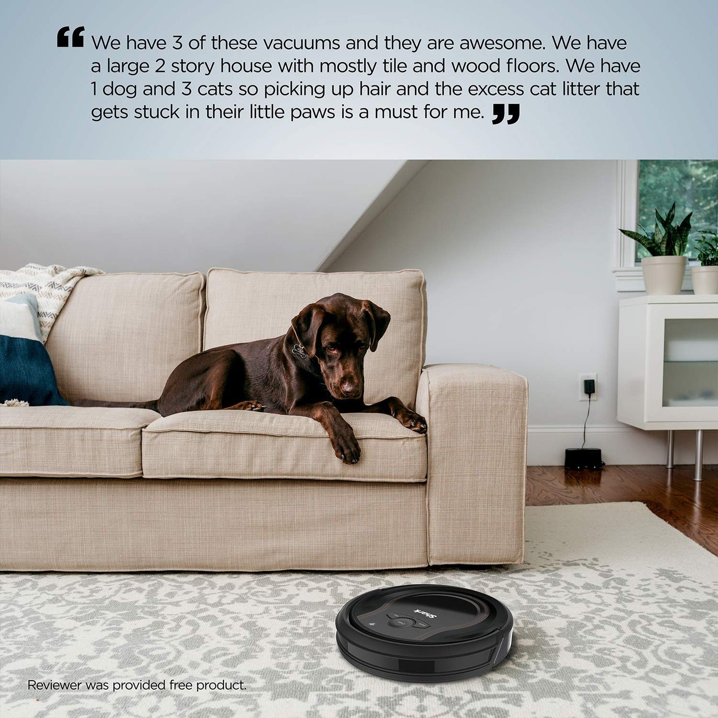 Vacuum Robot Wi-Fi Connected with Alexa Long Runtime Black