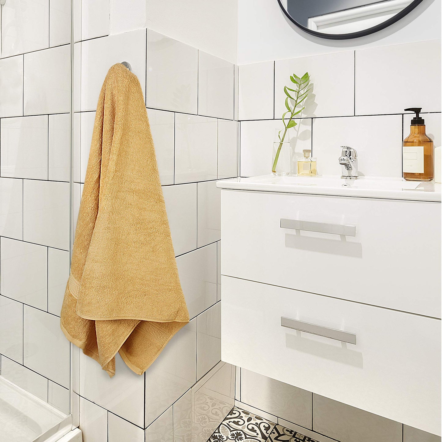 Bath Towels Soft Premium Set Beige