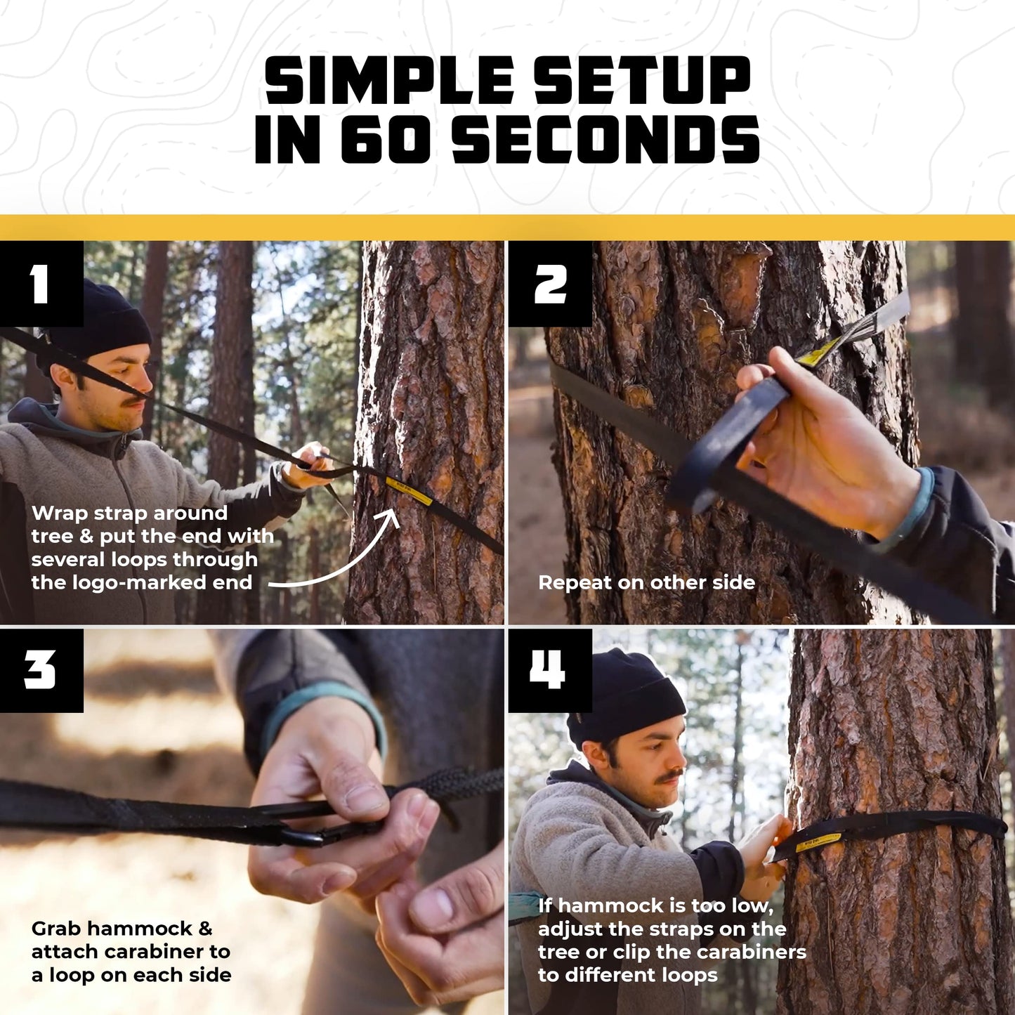 Hamac pour le camping Hamacs simples et doubles