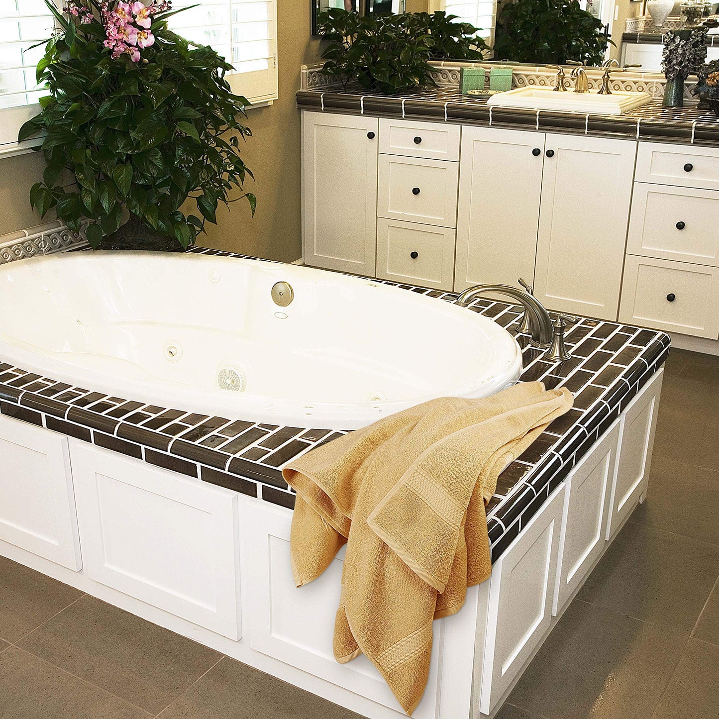 Bath Towels Soft Premium Set Beige