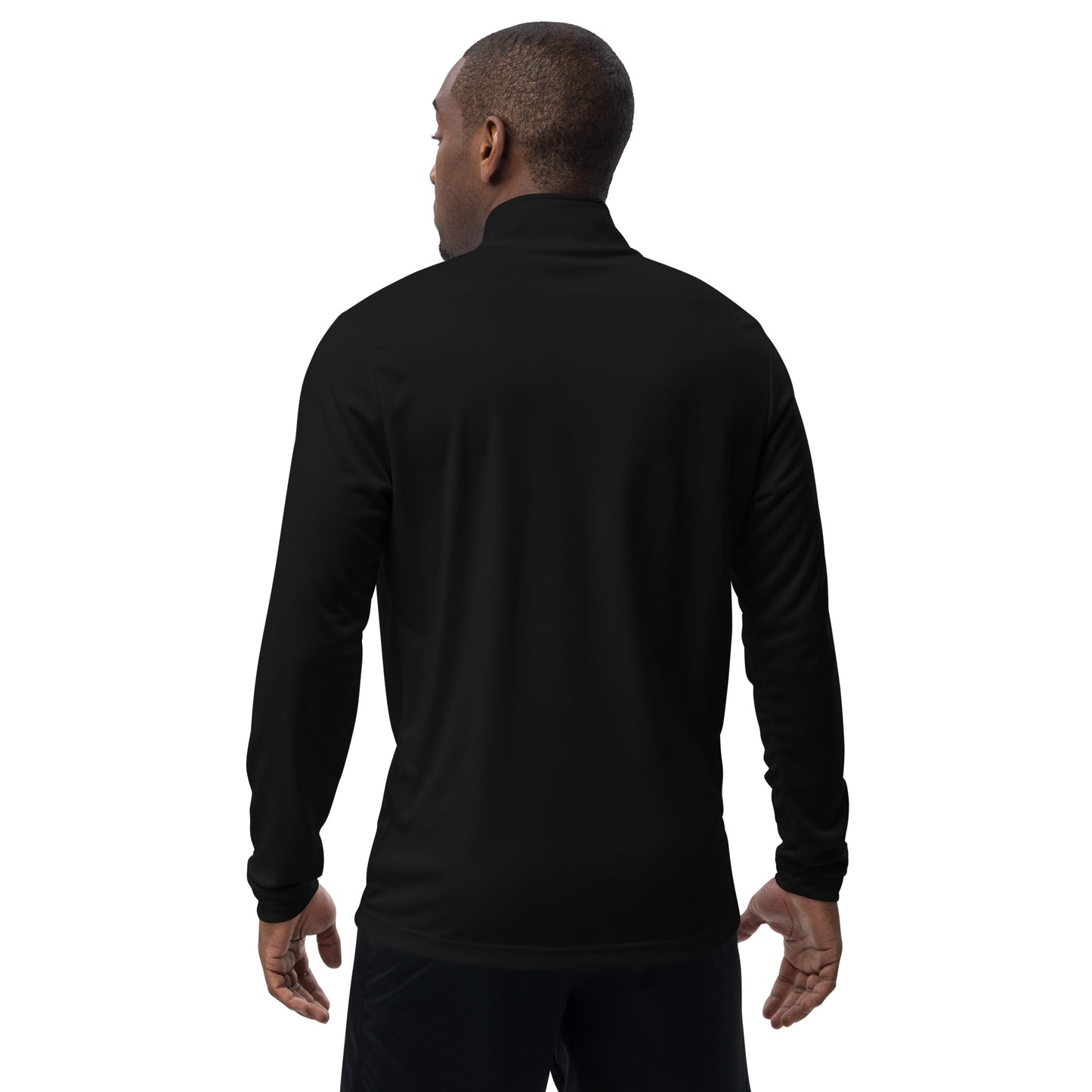 Quarter Zip Pullover Chikara Premium Eco-Friendly back view black