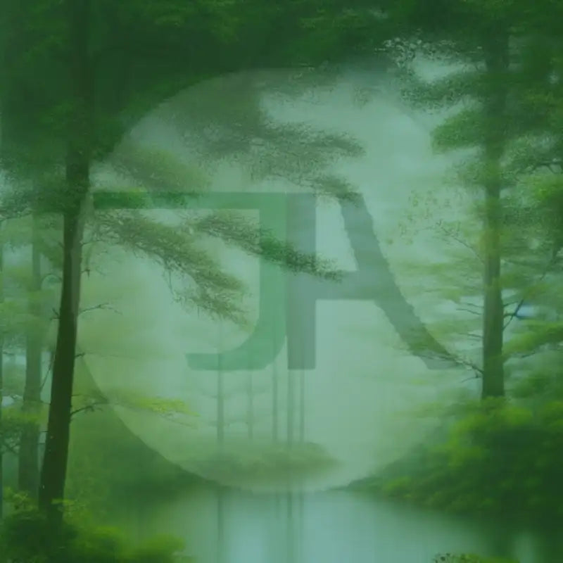 Peaceful Flow - Japanese Guardian Trees of Mysterious Forgotten River art picture