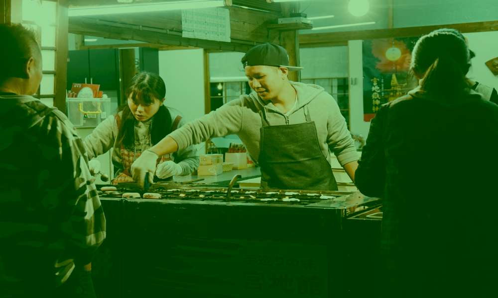 What is your rare delight dessert that doesn't look good but tastes yummy? - chikara houses - japanese dessert - azuki bean ice cream - japanese chef preparing sweets in from of customers