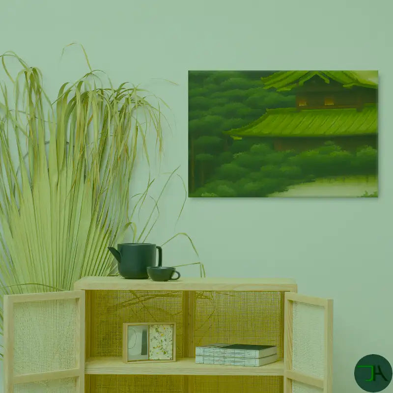 Experience Tranquility and Artistry with our Japanese House Canvas - Chikara Houses