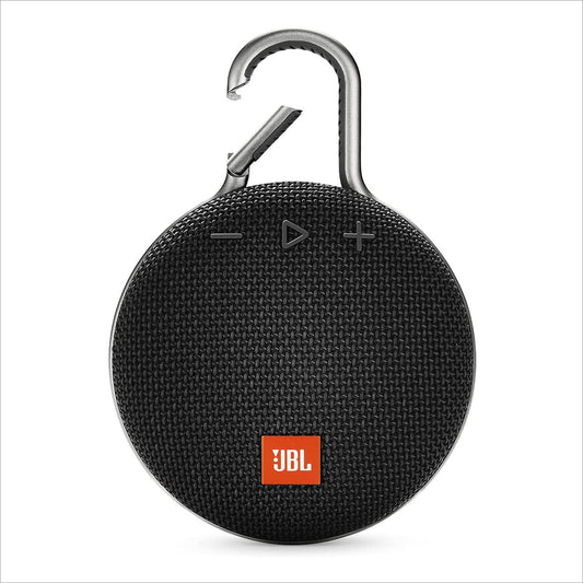 JBL Clip 3, Black - Waterproof, Durable & Portable Bluetooth Speaker - Up to 10 Hours of Play - Includes Noise-Cancelling Speakerphone & Wireless Streaming zoom