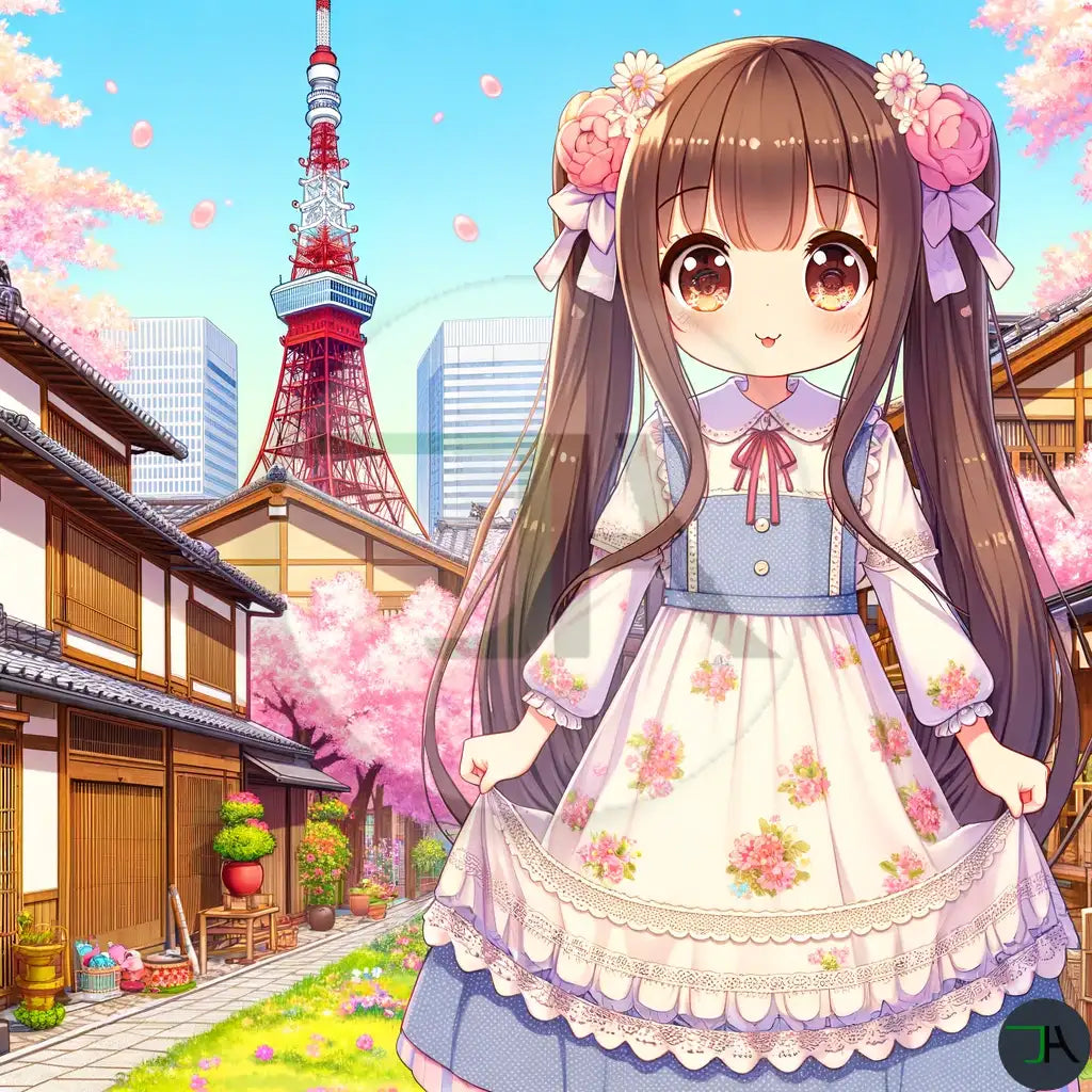 Aisha Chan's World Discoveries - Bonus Activity Notebook and Coloring Images - Special Edition: EN - FR - JP in Tokyo with Tokyo tower