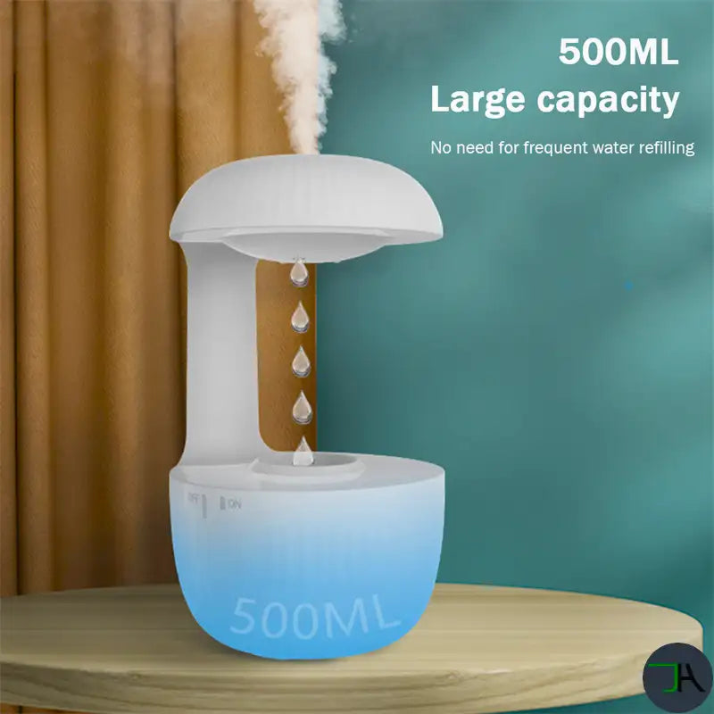 Anti-Gravity Water Droplet Humidifier - Cool Mist Maker for Purified Air and Stress Relief Chikara Houses  500ml