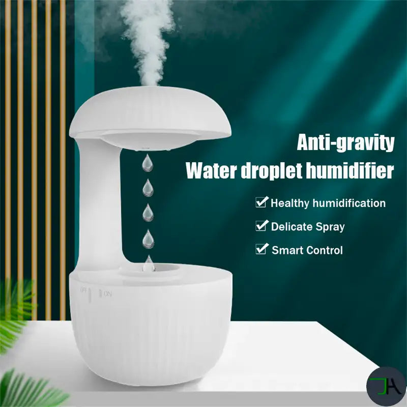 Anti-Gravity Water Droplet Humidifier - Cool Mist Maker for Purified Air and Stress Relief Chikara Houses  droplet