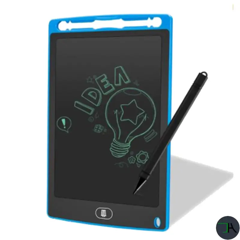 Chikara Houses LCD Writing Board - Reusable Children's Drawing Pad bleu
