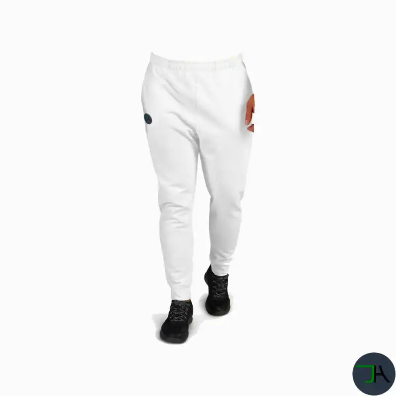 Chikara Men's White Joggers: Ultimate Comfort and Style for Workouts and Lounging face