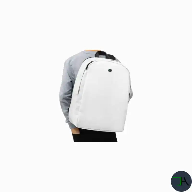 Chikara White Backpack: Minimalist Style, Spacious & Durable - Ideal for Women and Men, with Laptop Space