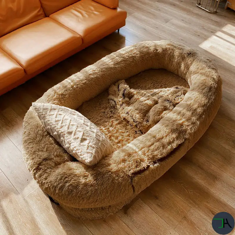 Giant Dog Kennel Super Large - Ultimate Comfort Human Giant Dog Nest living room