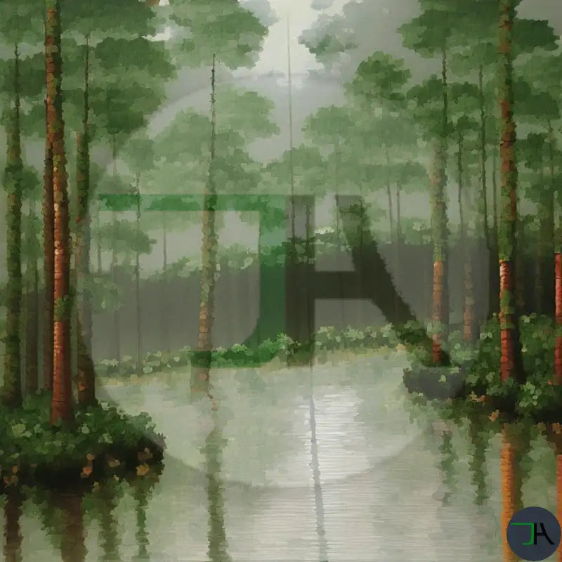 Enchanting Japanese Swamp Pine Forest Painting Wall Art Decor – Chikara  Houses