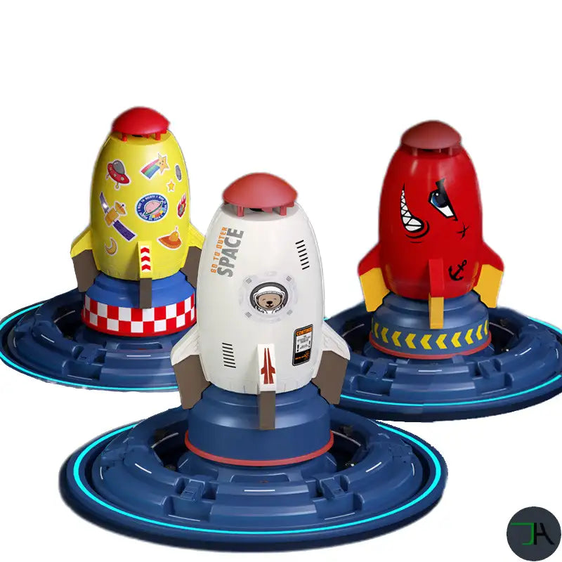 Rocket Adventures Kids Sprinkler Spinner Three toys