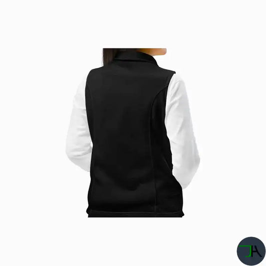 Stay Warm and Stylish on the Golf Course with Women’s Chikara Fleece Vest in Black back