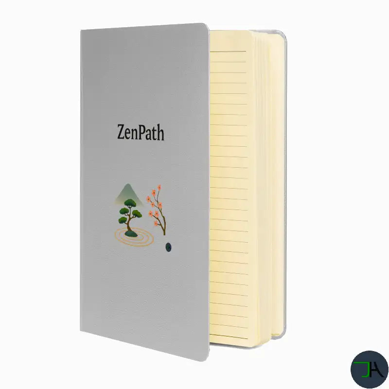 Notebook with 'ZenPath' design on a white background