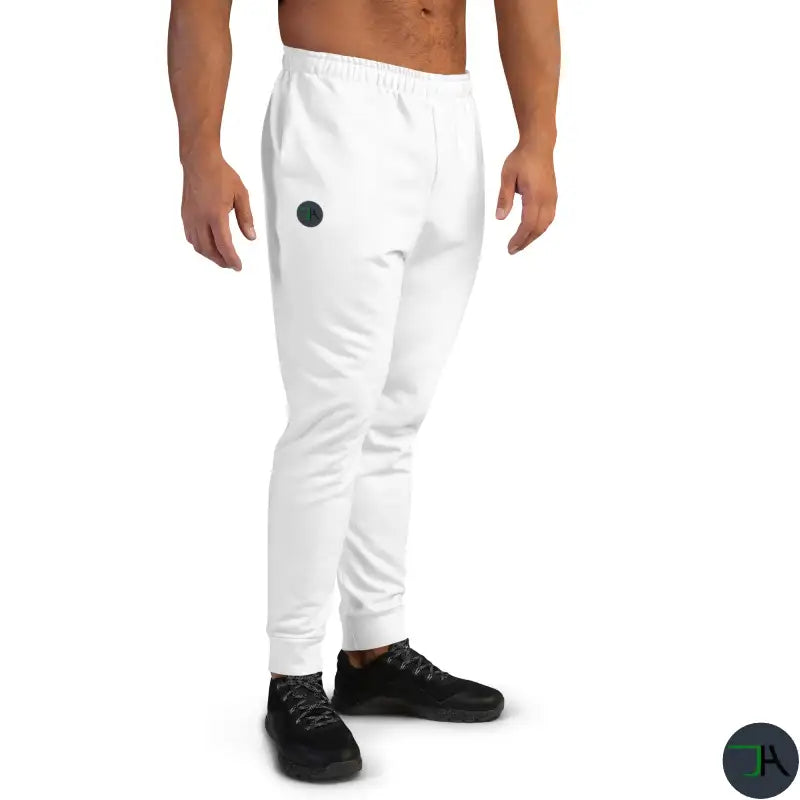 Chikara Men's White Joggers: Ultimate Comfort and Style for Workouts and Lounging-Chikara Houses-side