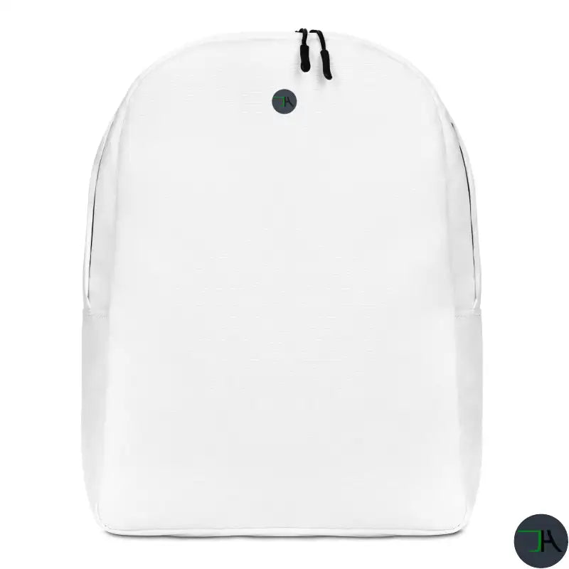 Chikara White Backpack: Minimalist Style, Spacious & Durable - Ideal for Women and Men, with Laptop Space display