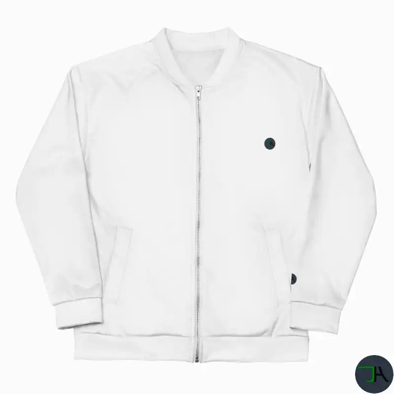 Bomber Chikara Jacket White Unisex Amazing Fit front