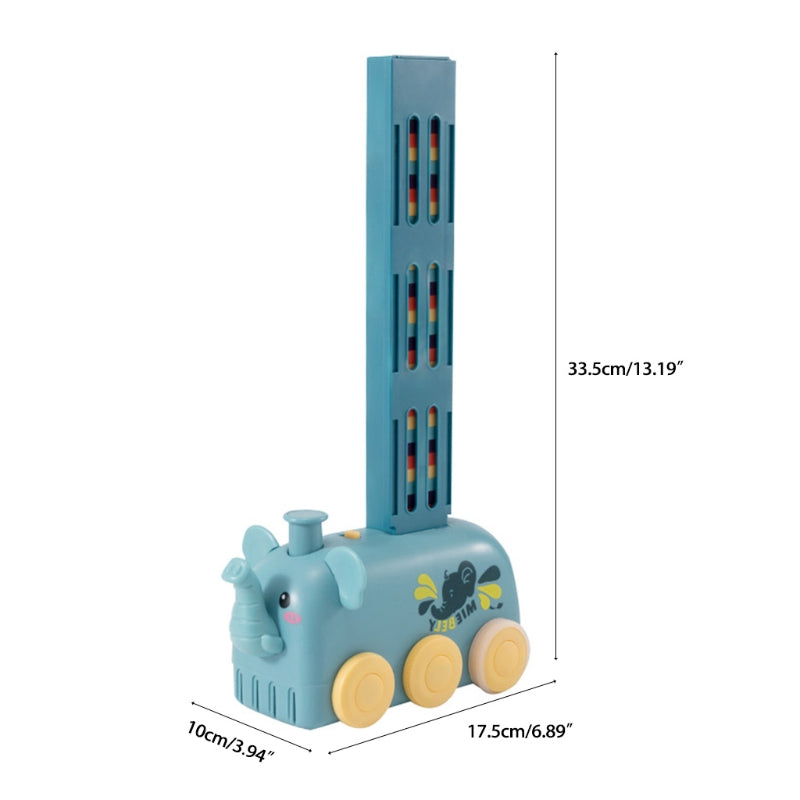 Magical Domino Train Toy Set | Brain Development, Stacking Blocks, Electric, Fun for Kids size
