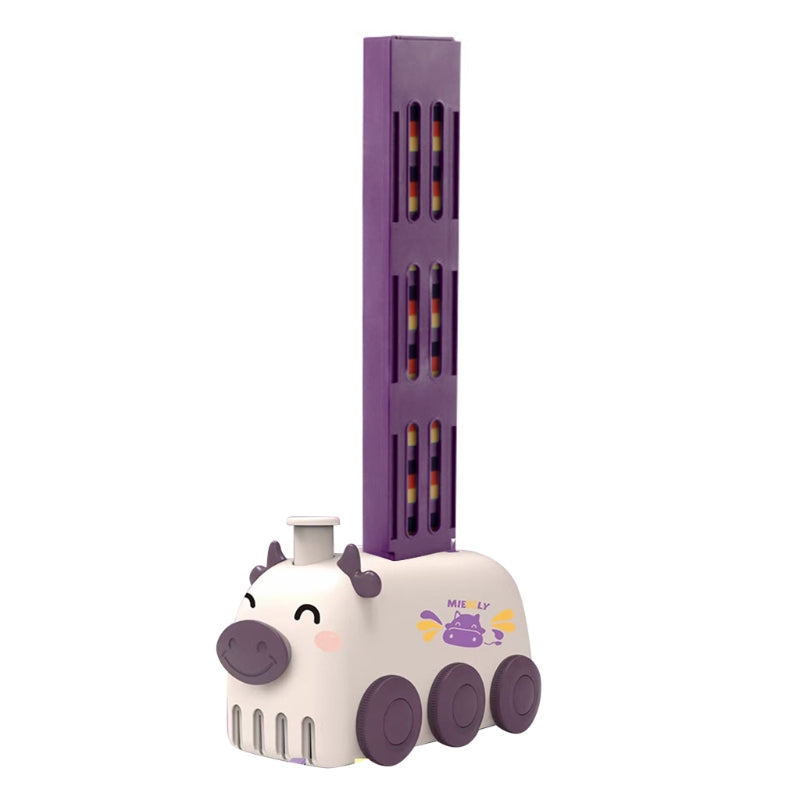 Magical Domino Train Toy Set | Brain Development, Stacking Blocks, Electric, Fun for Kids pig