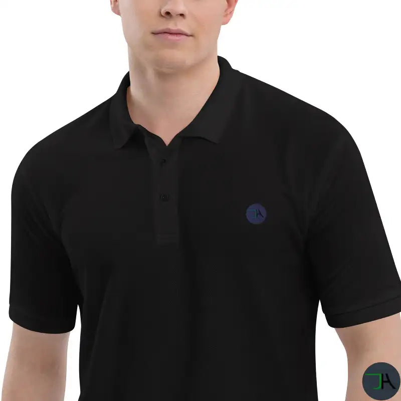 Chikara Premium Men's Black Polo - Classic Style and Unmatched Comfort zoom